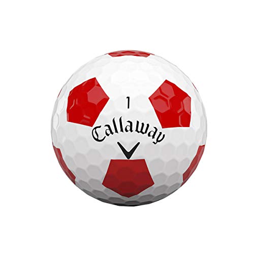 2020 Callaway Chrome Soft Golf Balls, Truvis Red/White