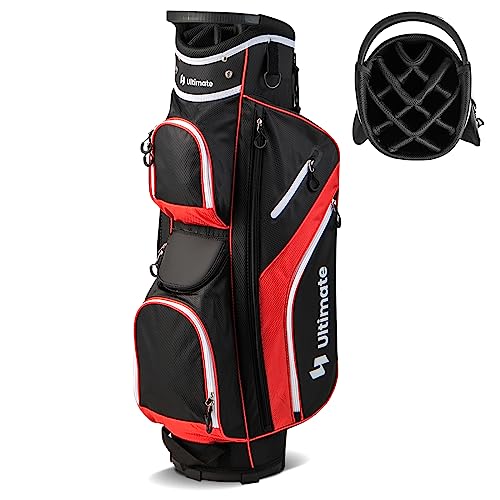Goplus Golf Cart Bag 14-Way Top Dividers Bluetooth