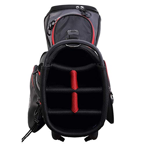 MacGregor Golf Response Stand Bag 6-Way Divider Black/Red