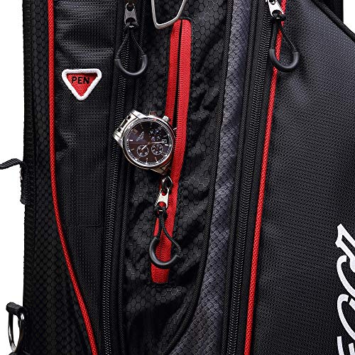 MacGregor Golf Response Stand Bag 6-Way Divider Black/Red