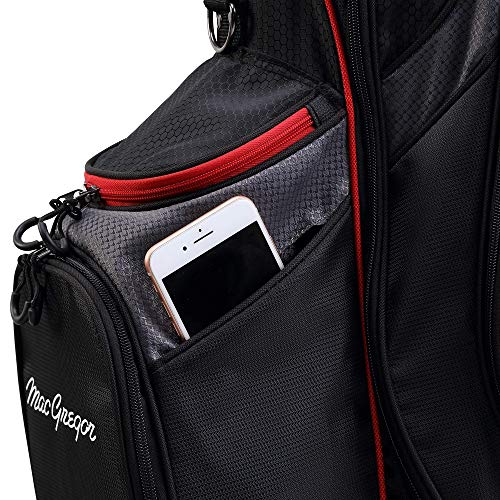 MacGregor Golf Response Stand Bag 6-Way Divider Black/Red