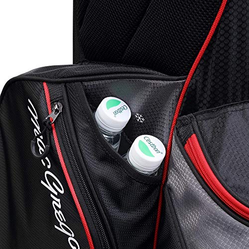 MacGregor Golf Response Stand Bag 6-Way Divider Black/Red