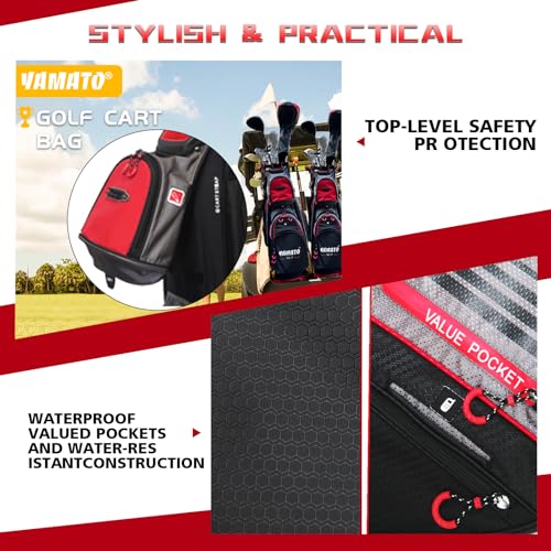 Yamato Golf Cart Bag with 14-Way Organizer