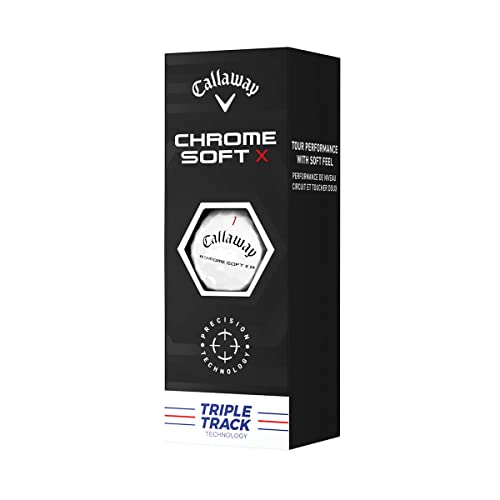 2022 Callaway Chrome Soft X Golf Balls, Triple Track