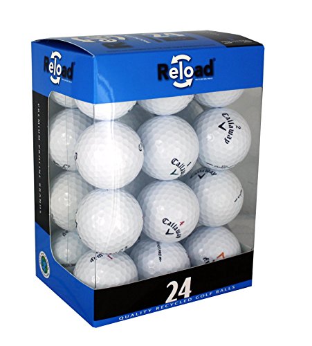 24-Pack Callaway Golf Balls, Reloaded, White, VIP Quality