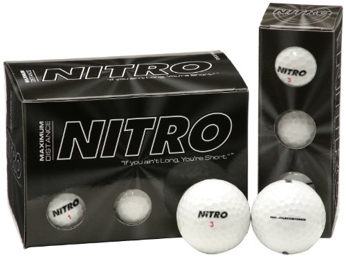 12PK Nitro High Velocity Spin Control Distance Golf Balls