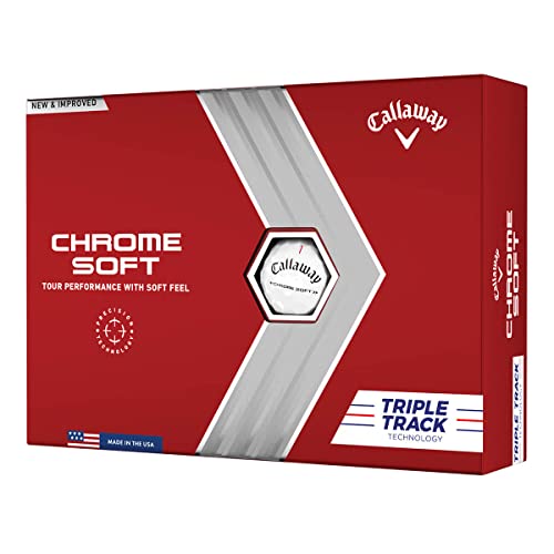 Callaway 2022 Chrome Soft Golf Balls, Triple Track