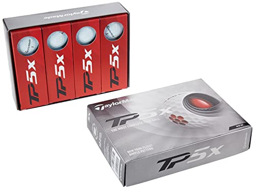 2021 TaylorMade TP5x 2.0 Golf Balls VIP White