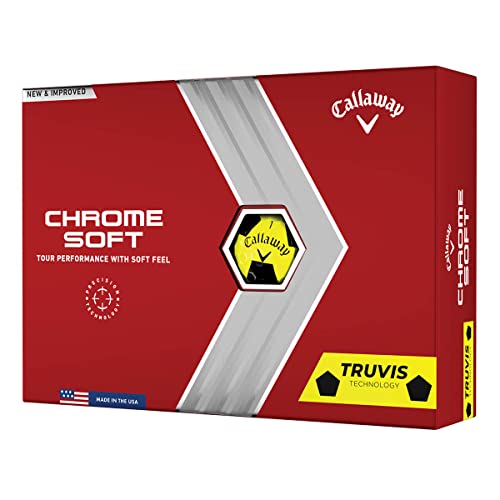 2022 Callaway Chrome Soft Golf Balls - Yellow/Black
