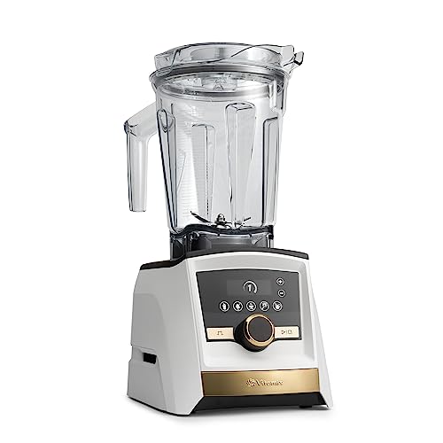 Vitamix A3500 Gold Label Smart Blender, White/Gold Accents