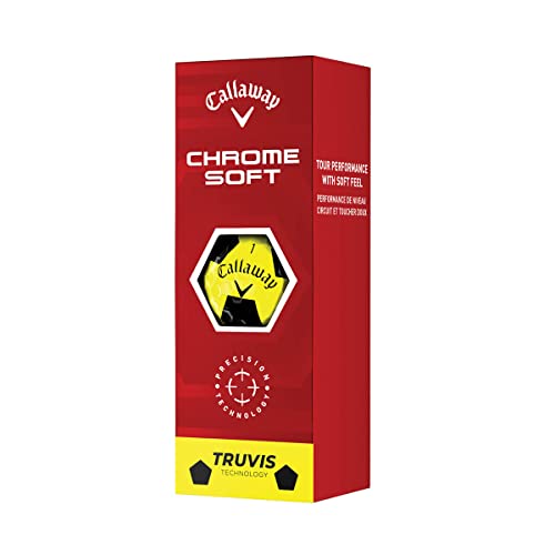 2022 Callaway Chrome Soft Golf Balls - Yellow/Black
