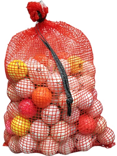Assorted 100 VIP Golf Balls in Mesh Bag