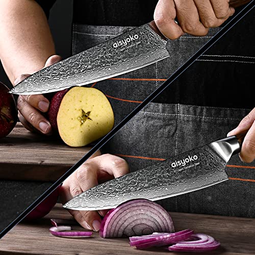 Ergonomic Damascus Chef Knife 8-Inch With Luxury Gift Box
