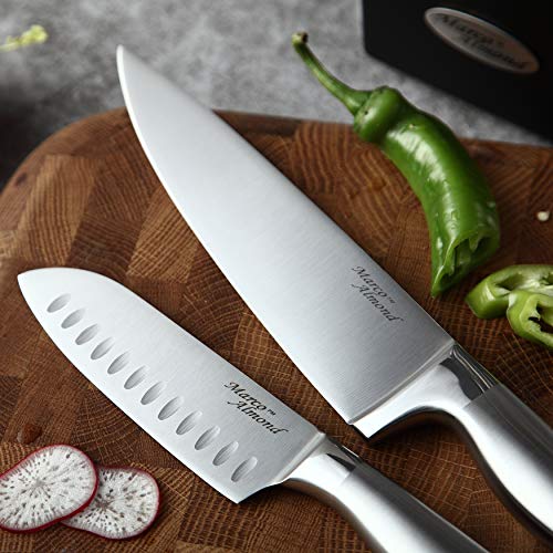 Marco Almond® 14-Piece Stainless Steel Chef Knife Set