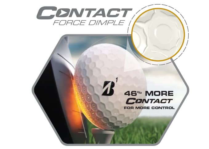 2023 Bridgestone e12 Contact Golf Balls in White