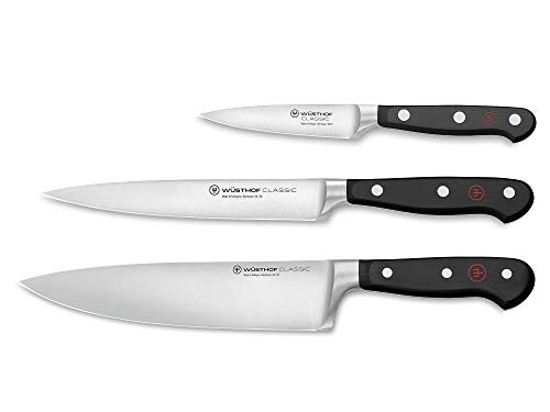 WÜSTHOF Classic black 3-Piece Chef's Knife Set VIP