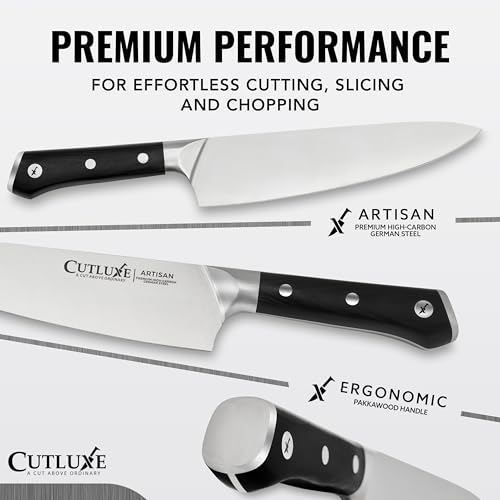 Cutluxe 5-Piece Chef's Knife Set with German Steel
