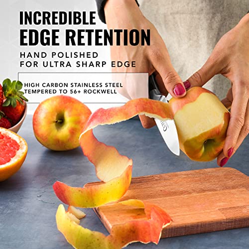 Cutluxe 5-Piece Chef's Knife Set with German Steel