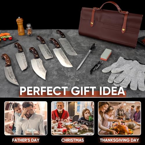 14PCS Butcher Knife Set: Premium Japanese Chef Knives