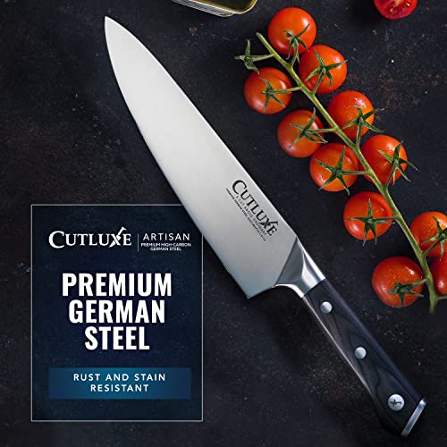 Cutluxe 5-Piece Chef's Knife Set with German Steel