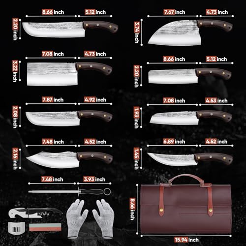 14PCS Butcher Knife Set: Premium Japanese Chef Knives