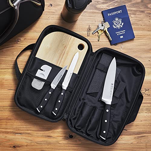 6-pc Travel Knife Set by HENCKELS, Black
