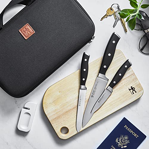 6-pc Travel Knife Set by HENCKELS, Black