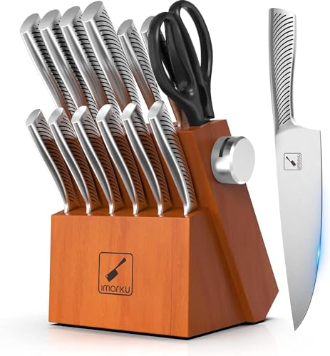 14-Piece High Carbon Stainless Steel Kitchen Knife Set