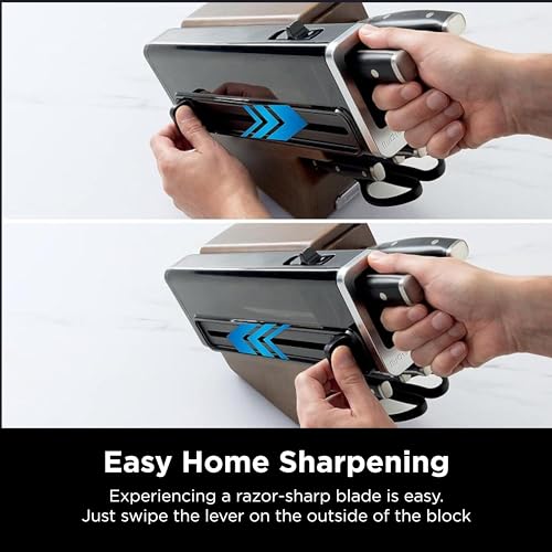 Ninja Foodi NeverDull Knife System, Wood Series Block