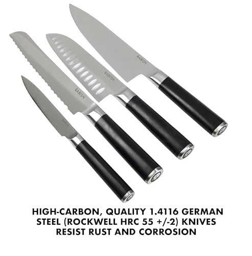 Babish 5-Piece German Steel Kitchen Knife Set