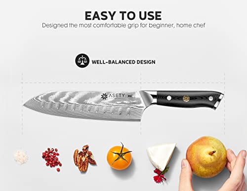 Damascus Knife Set: Ultra-Sharp, Professional Chef Knives, G10 Handle