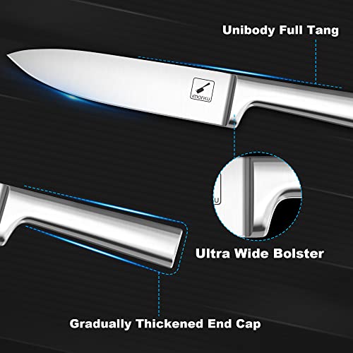 imarku 15-Piece Japanese Stainless Steel Knife Set