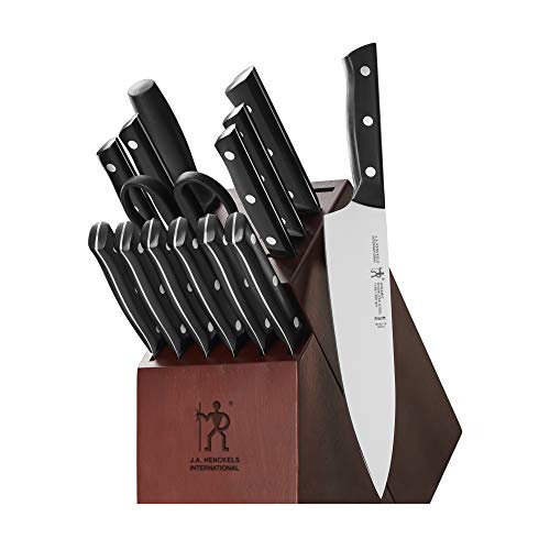 HENCKELS Dynamic 15-Piece Knife Set, Chef, Bread, Steak