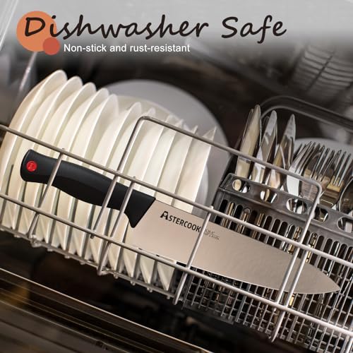 21-Piece Astercook Kitchen Knife Set with Sharpener Block