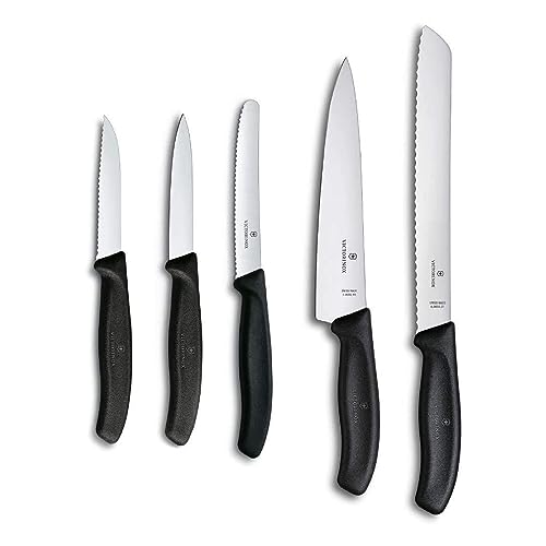 Victorinox Swiss Classic 5-Piece Kitchen Knife Set - Black