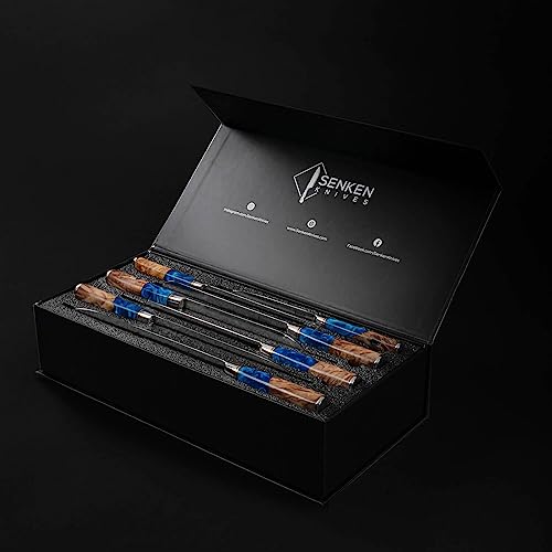 SENKEN 7-Piece Damascus Knife Set - Tsunami Collection