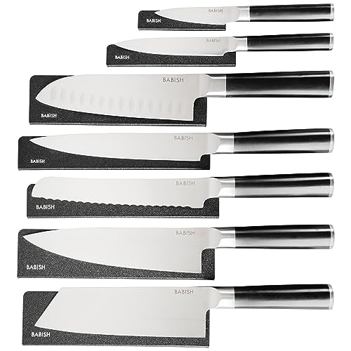 Babish High-Carbon German Steel Kitchen Knife Set