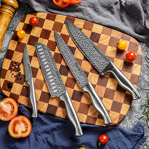 15-Piece Astercook Knife Set with Built-in Sharpener