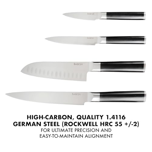 Babish High-Carbon German Steel Kitchen Knife Set