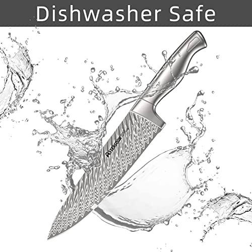 15-Piece Astercook Knife Set with Built-in Sharpener