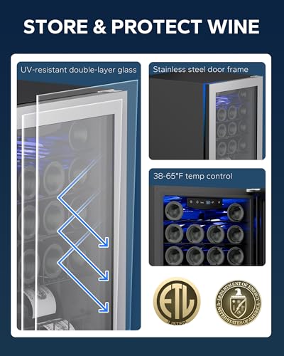 Ca'Lefort Wine Fridge - 47 Bottles, Dual Zone