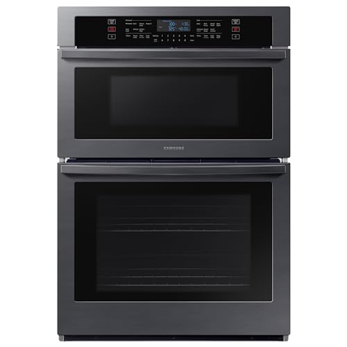 SAMSUNG 30" Smart Oven Microwave Combo, Black Stainless