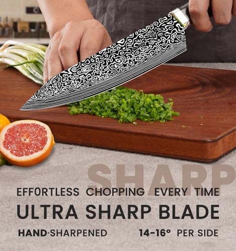 15 Piece Kitchen Knife Set with Built-In Sharpener