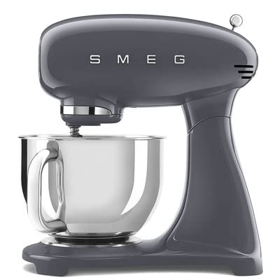 SMEG Retro Stand Mixer with Accessories in Slate Gray