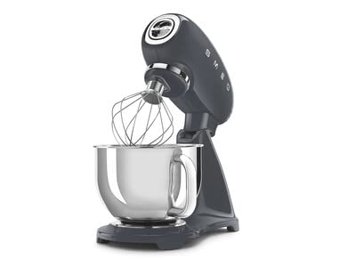 SMEG Retro Stand Mixer with Accessories in Slate Gray