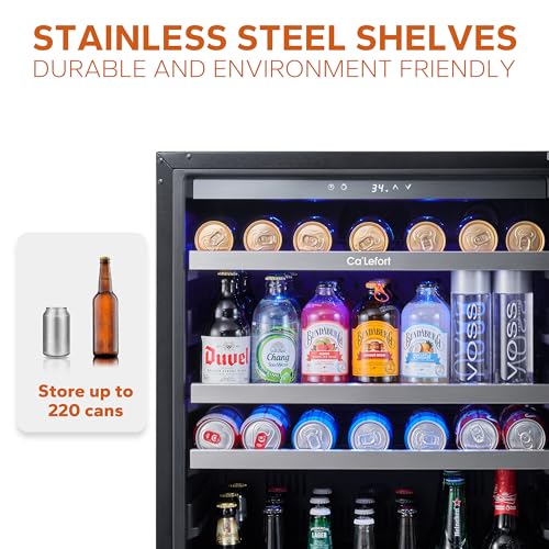 Ca'Lefort 24" Beverage Refrigerator for Home/Bar/Kitchen