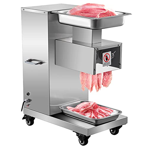 VEVOR Commercial Electric Meat Cutter 1100LB/H 750W 3mm Blade
