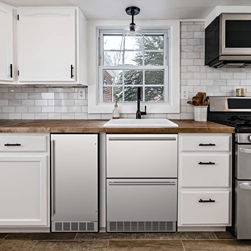 COTLIN 24 Inch Outdoor Double Drawer Fridge