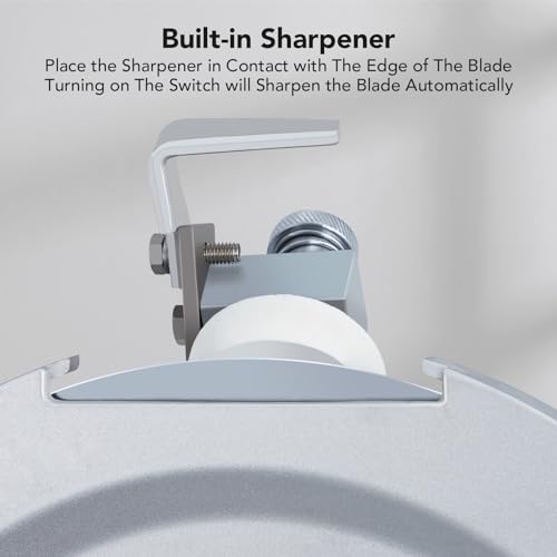 550W GARVEE Automatic Meat Slicer, 12" Carbon Blade