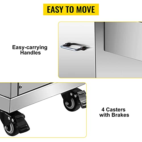 VEVOR Commercial Electric Meat Cutter 1100LB/H 750W 3mm Blade